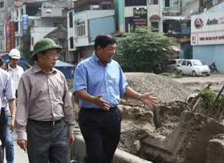 Bí thư Phạm Quang Nghị kiểm tra Dự án xây dựng đường Cát Linh – La Thành – Yên Lãng