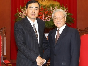 Tổng Bí thư Nguyễn Phú Trọng và Đại sứ Trung Quốc Khổng Huyễn Hựu