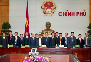 Thủ tướng Nguyễn Tấn Dũng gặp mặt các doanh nhân tiêu biểu